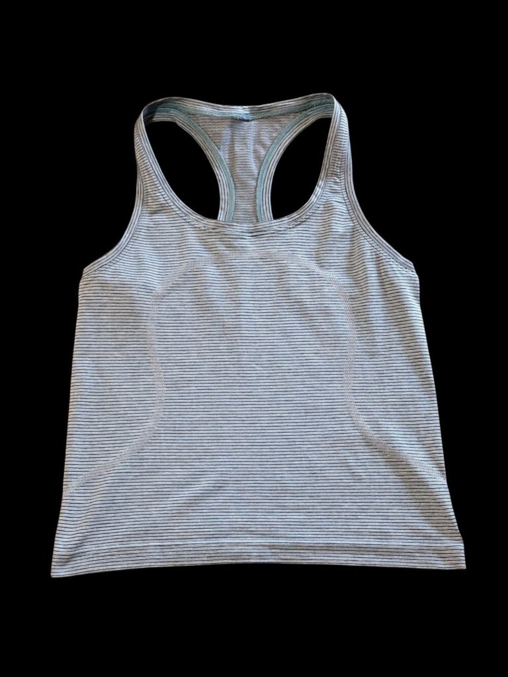 Lululemon Womens Racerback Tank Top Striped Design Size 8